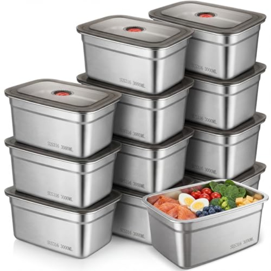 Food Storage Stainless Steel Containers - Kitchen use stainless steel food storage