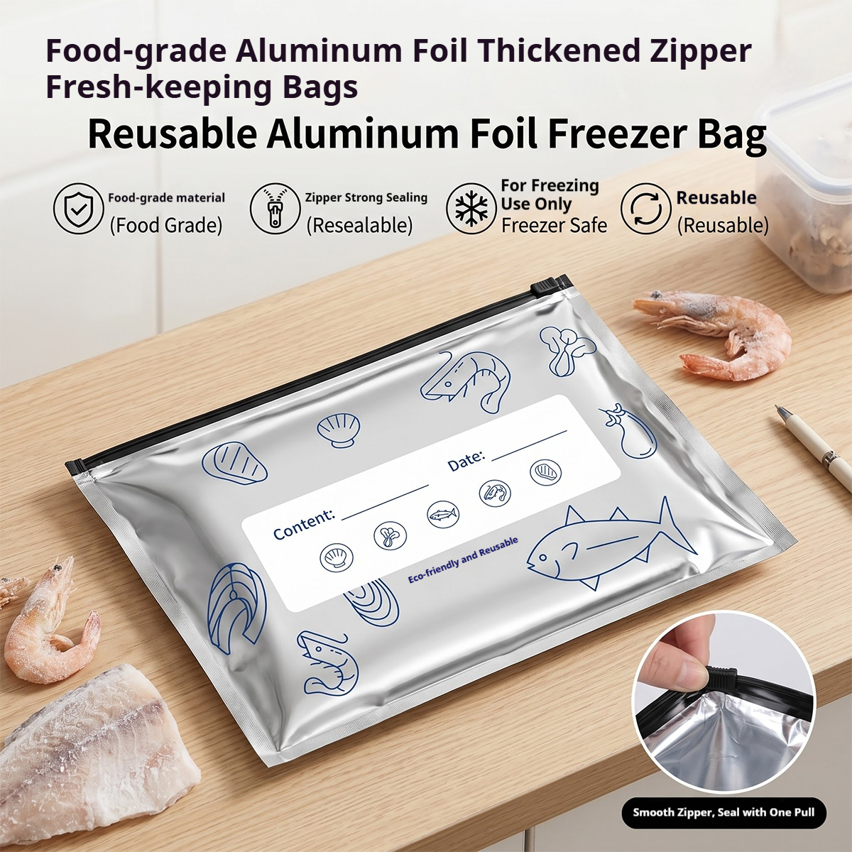 Lock And Lock Food Storage - 60pcs Aluminum Foil Food Sealable Storage