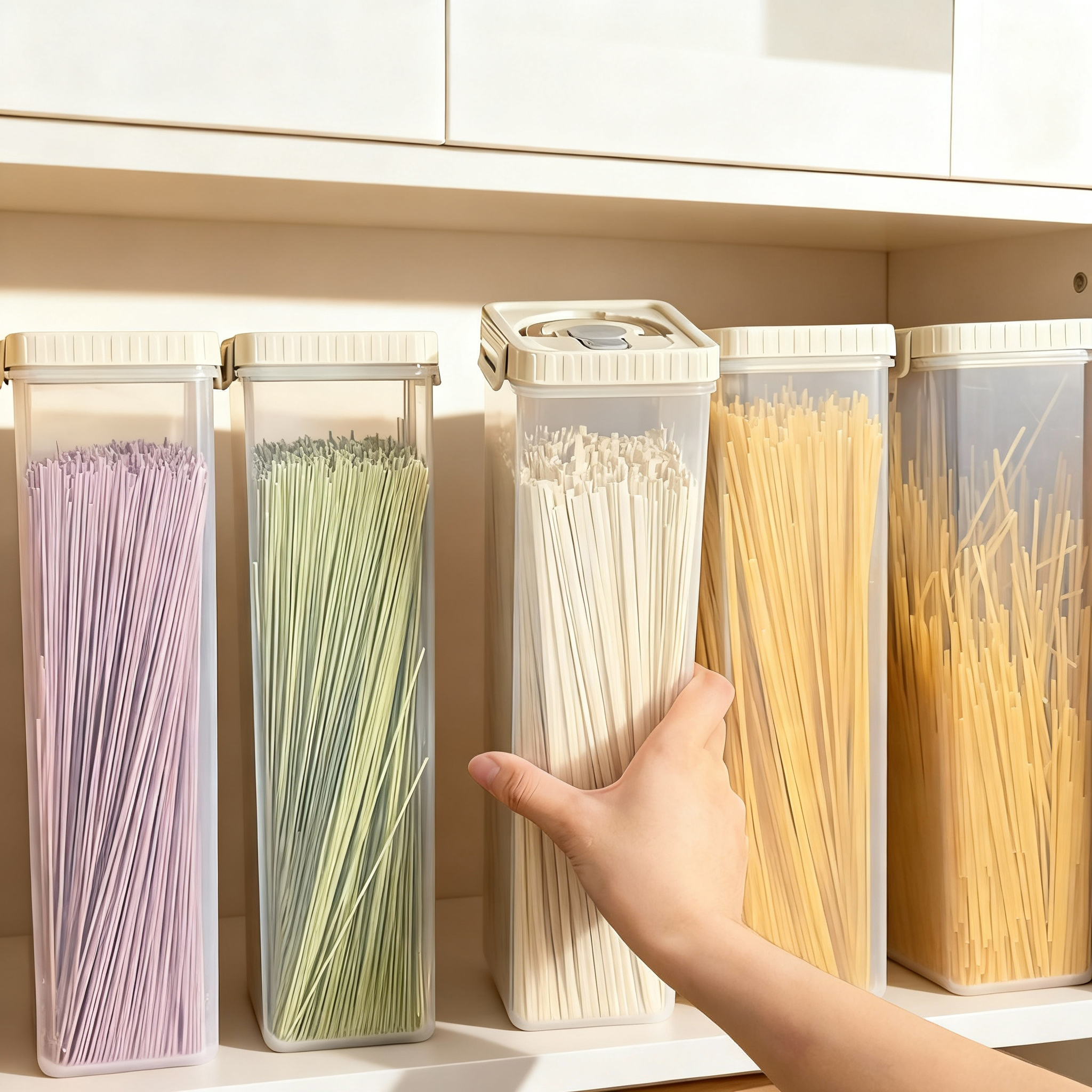 Food Storage Heat - Noodles Sealed Storage Box With Handle