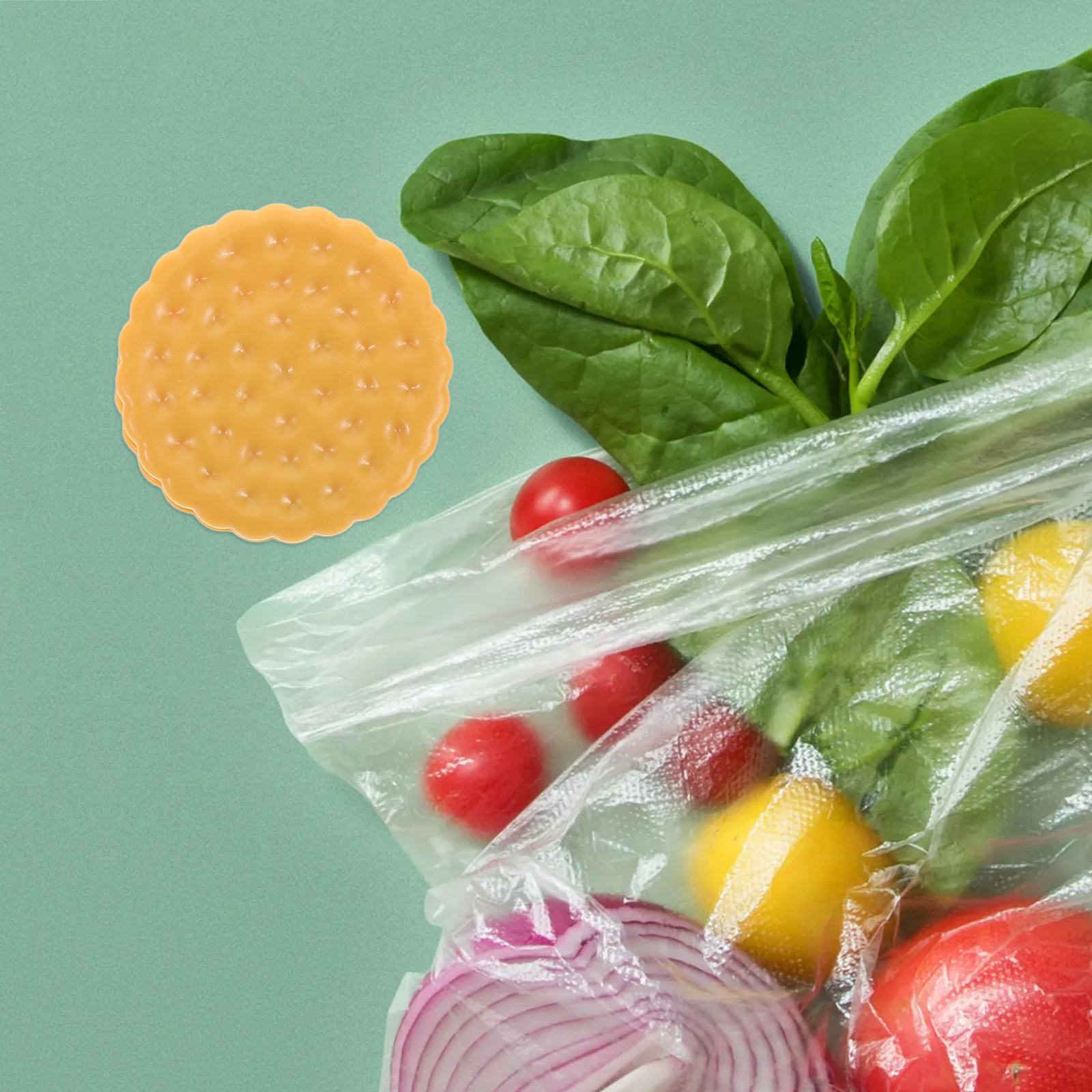 Food Storage Bags Reusable - 6Pcs Cookie Shaped Sealing Clips Reusable
