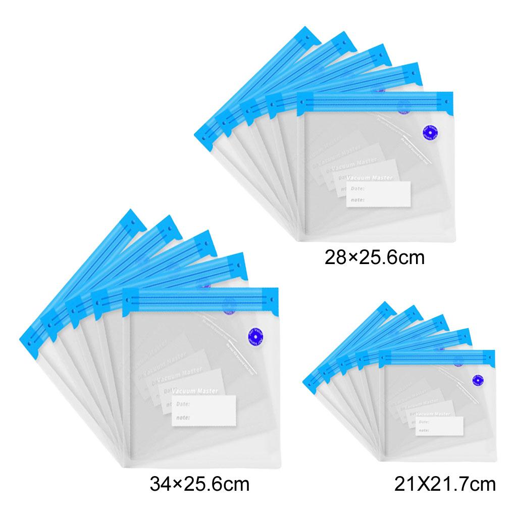 Food Storage Bags Reusable - 5Pieces Reusable Vacuum Food Storage Bags