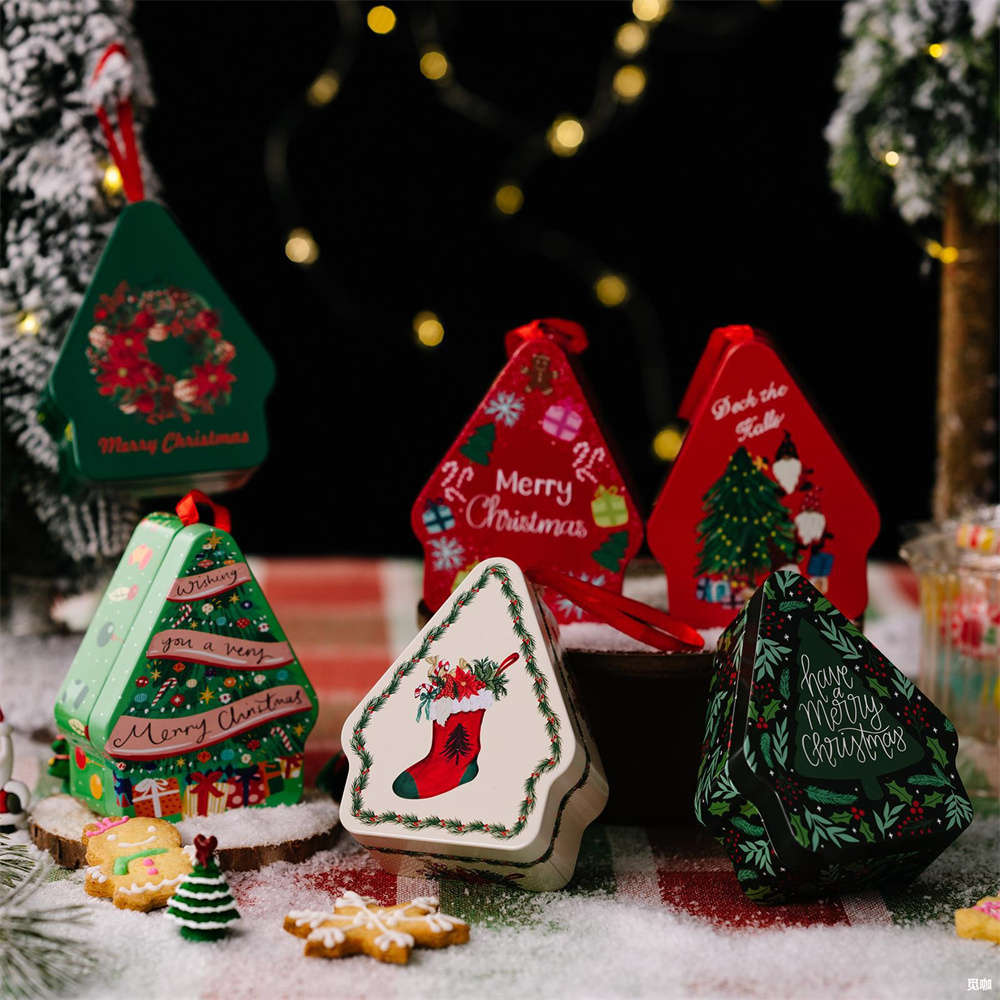 Food Storage Year Supply - Christmas Supplies Christmas Tree Shape Tin