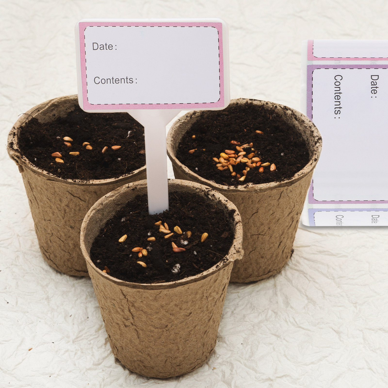 Food Storage Jar Labels - 250 Self Adhesive Food Labels for