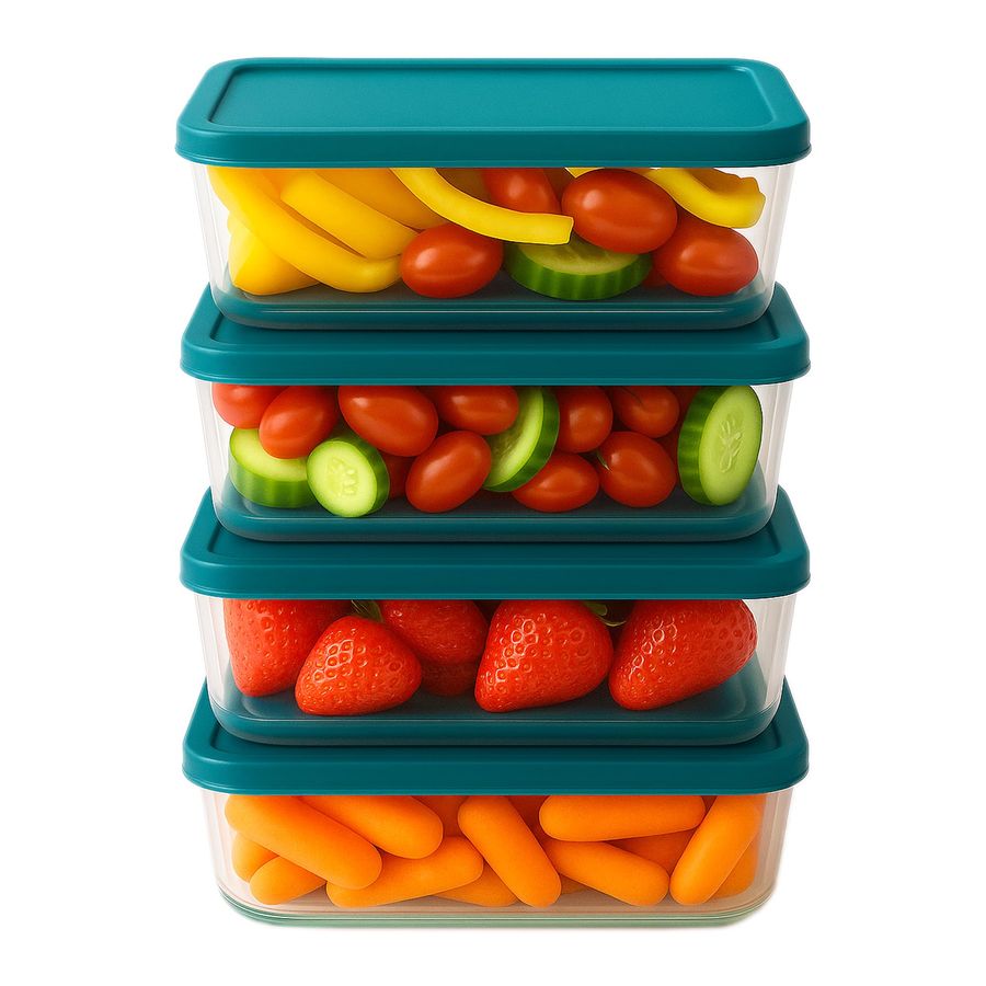 Food Storage Plastic Containers With Lids - Food Storage containers Bowls with BPA