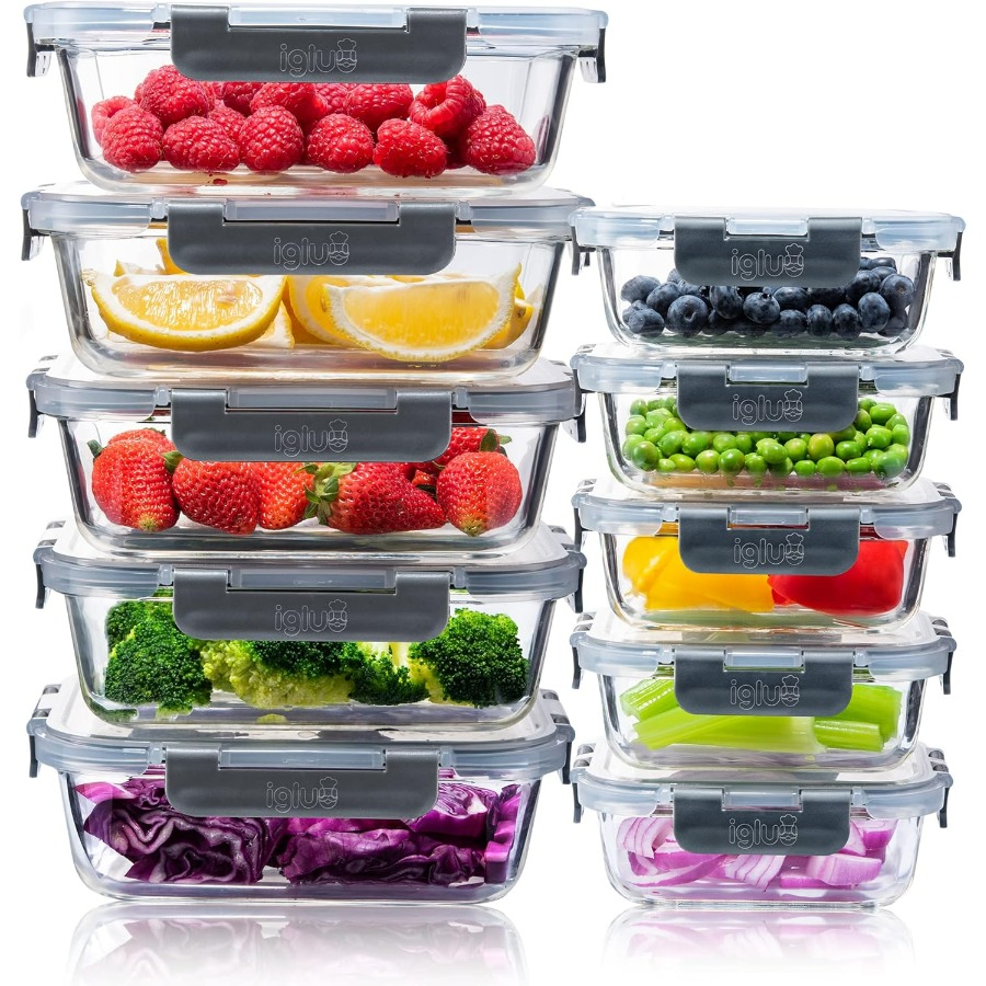 Lock And Lock Food Storage - Glass Food Storage Containers 10 Pack,