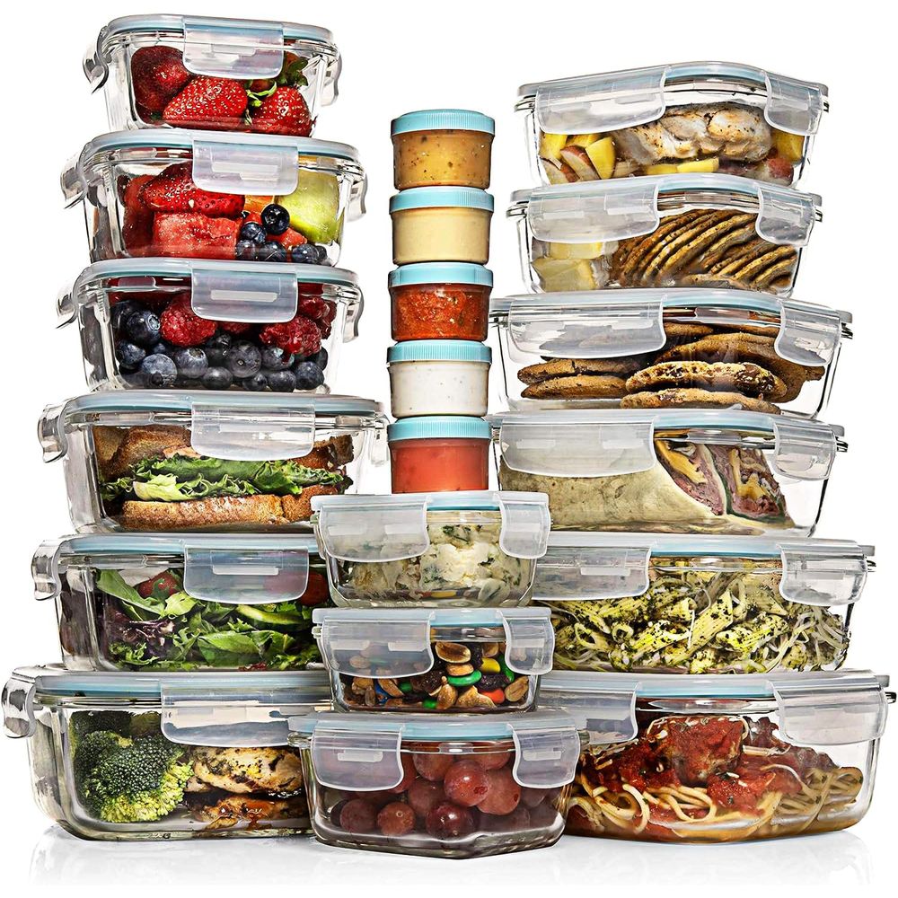 Food Storage Plastic Containers With Lids - Pc Set Glass Food Storage Containers