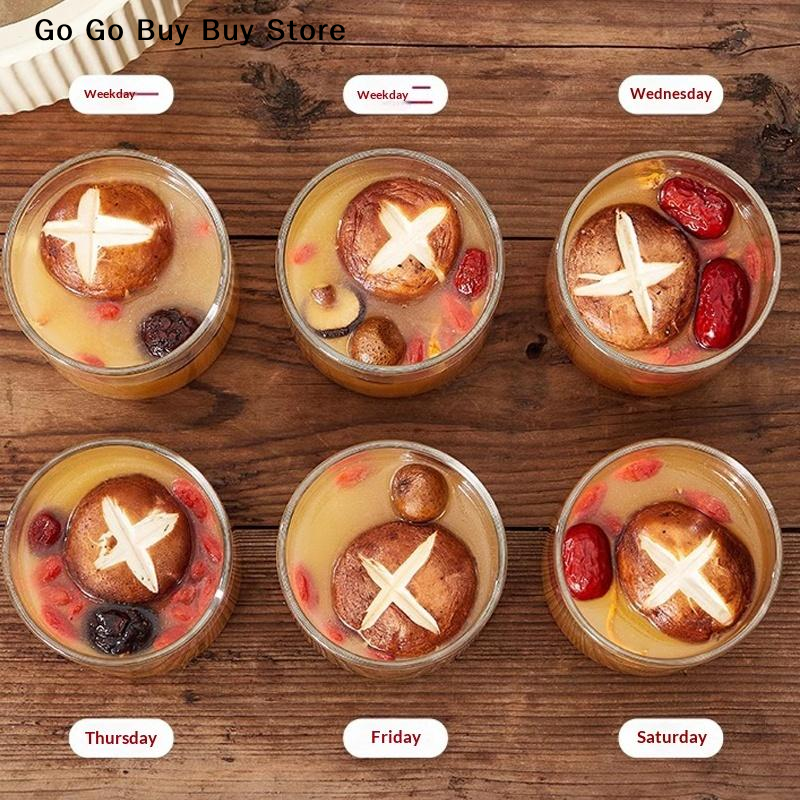 Food Storage Heat - 【ST】1Pc 240/400ML Glass Food Storage Jar