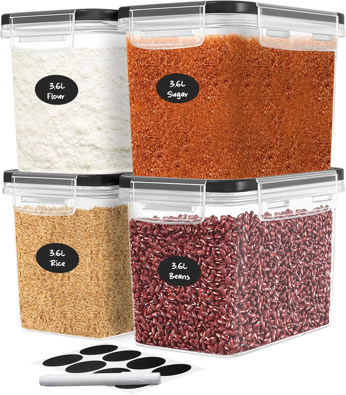 Food Storage And Container - Flour Sugar Storage Containers Set of