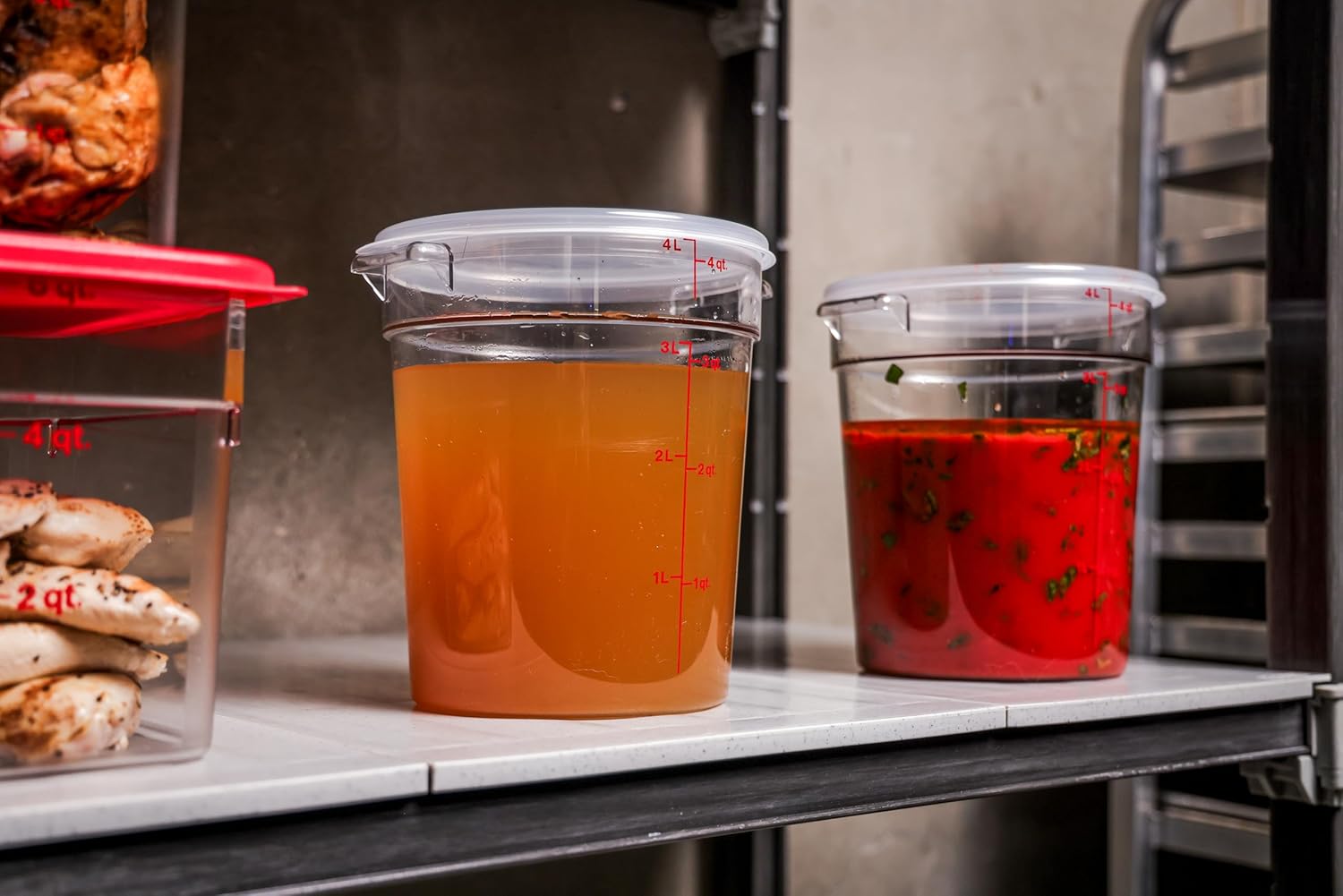 Food Storage Container with Li - Food Storage Quart Containers recension och pris