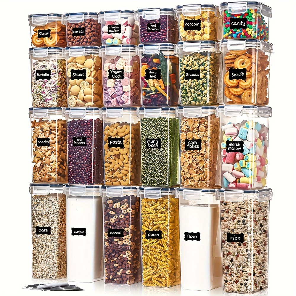 24Pcs Food Storage Containers  - Food Storage Time recension och pris