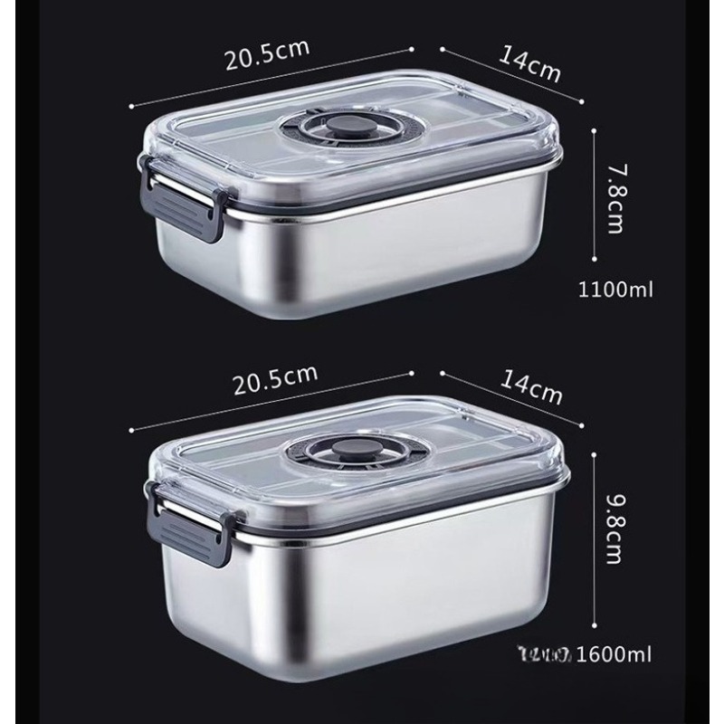 Stainless Steel Vacuum Contain - Food Storage Freezer Containers recension och pris