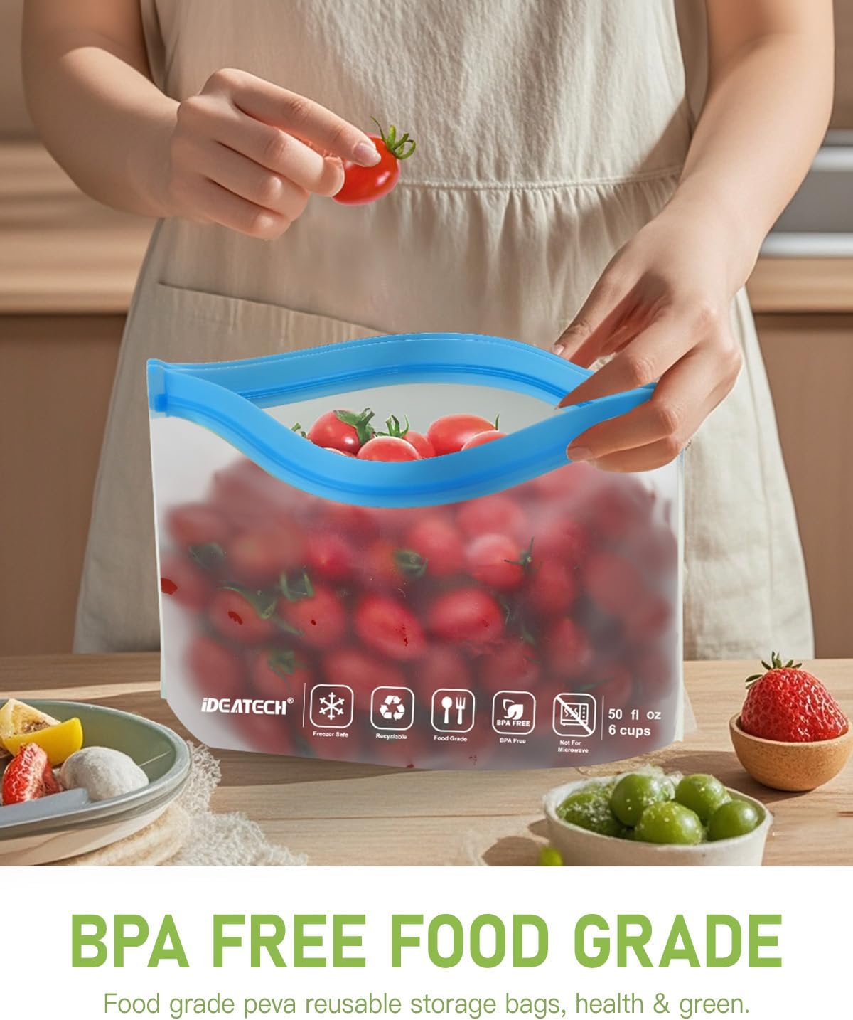 Food Storage Containers, BPA F - Food Storage Quart Containers recension och pris