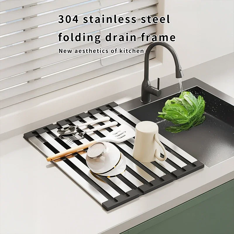 42X32 5cm Stainless Steel Sink - Food Storage Organiser recension och pris
