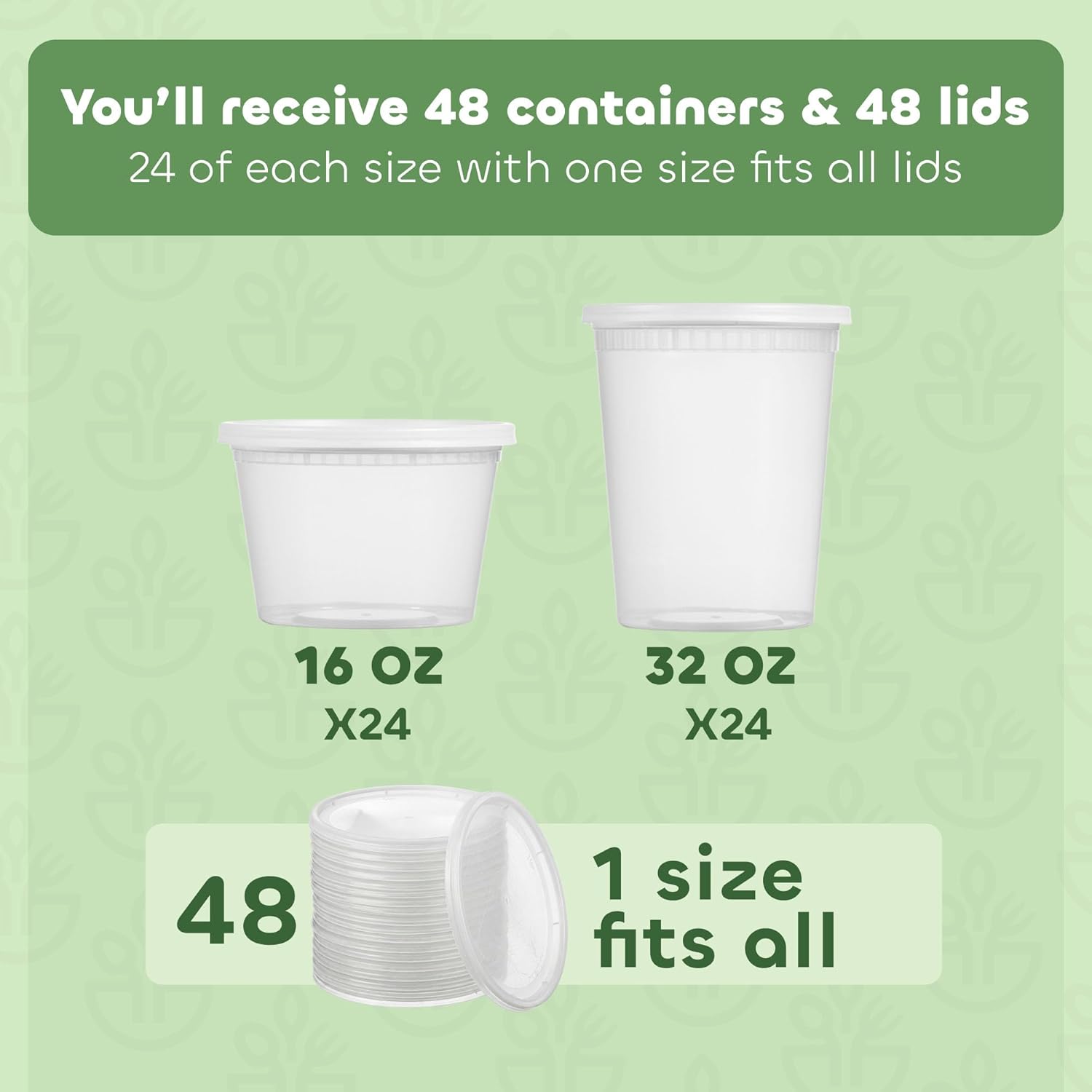 Deli Food Storage Containers w - Food Storage Quart Containers recension och pris