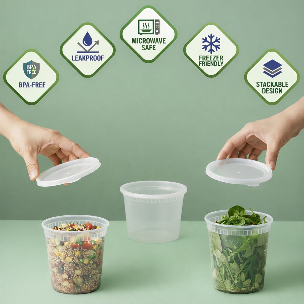 Deli Food Storage Containers w - Food Storage Quart Containers recension och pris