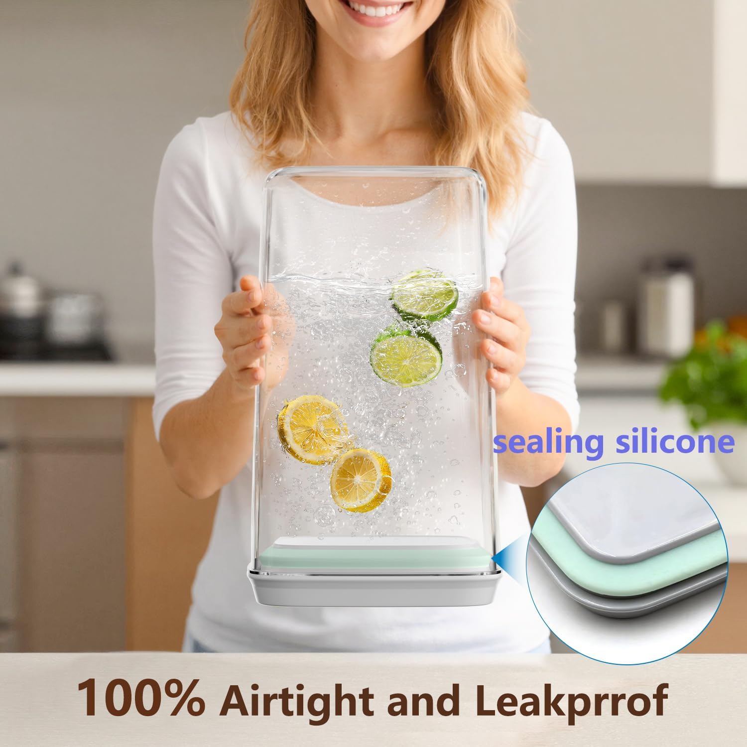 4 Pcs Large Pop Airtight Food  - Food Storage And Container recension och pris
