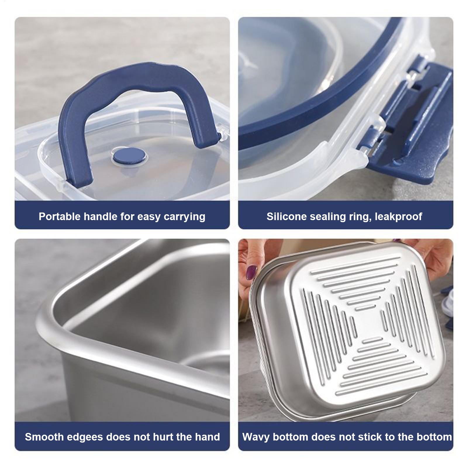 Stainless Lunch Box Stainless  - Food Storage Stainless Steel Containers recension och pris