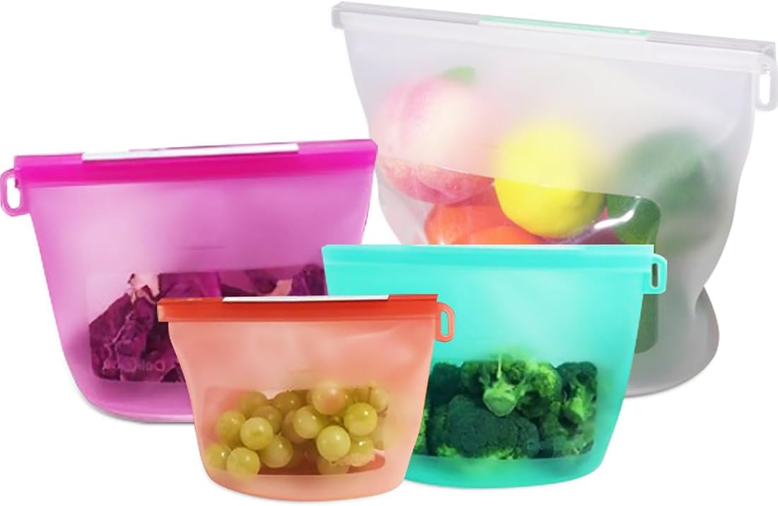 Reusable Silicone Food Storage - Food Storage Reusable Bags recension och pris