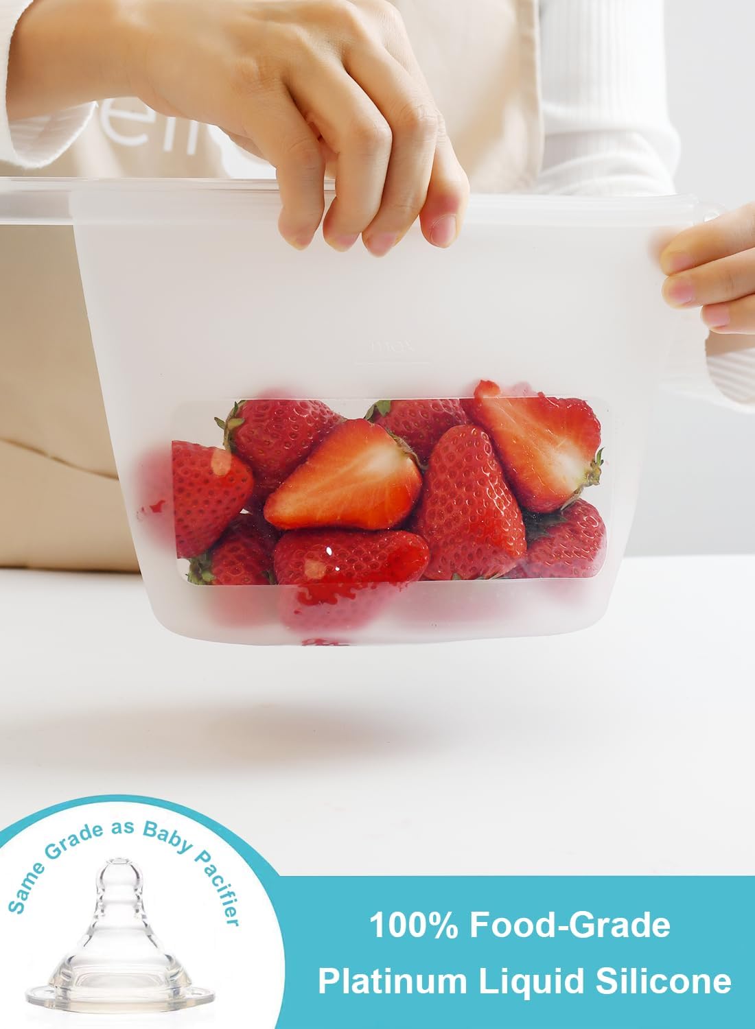 Reusable Silicone Food Storage - Food Storage Reusable Bags recension och pris