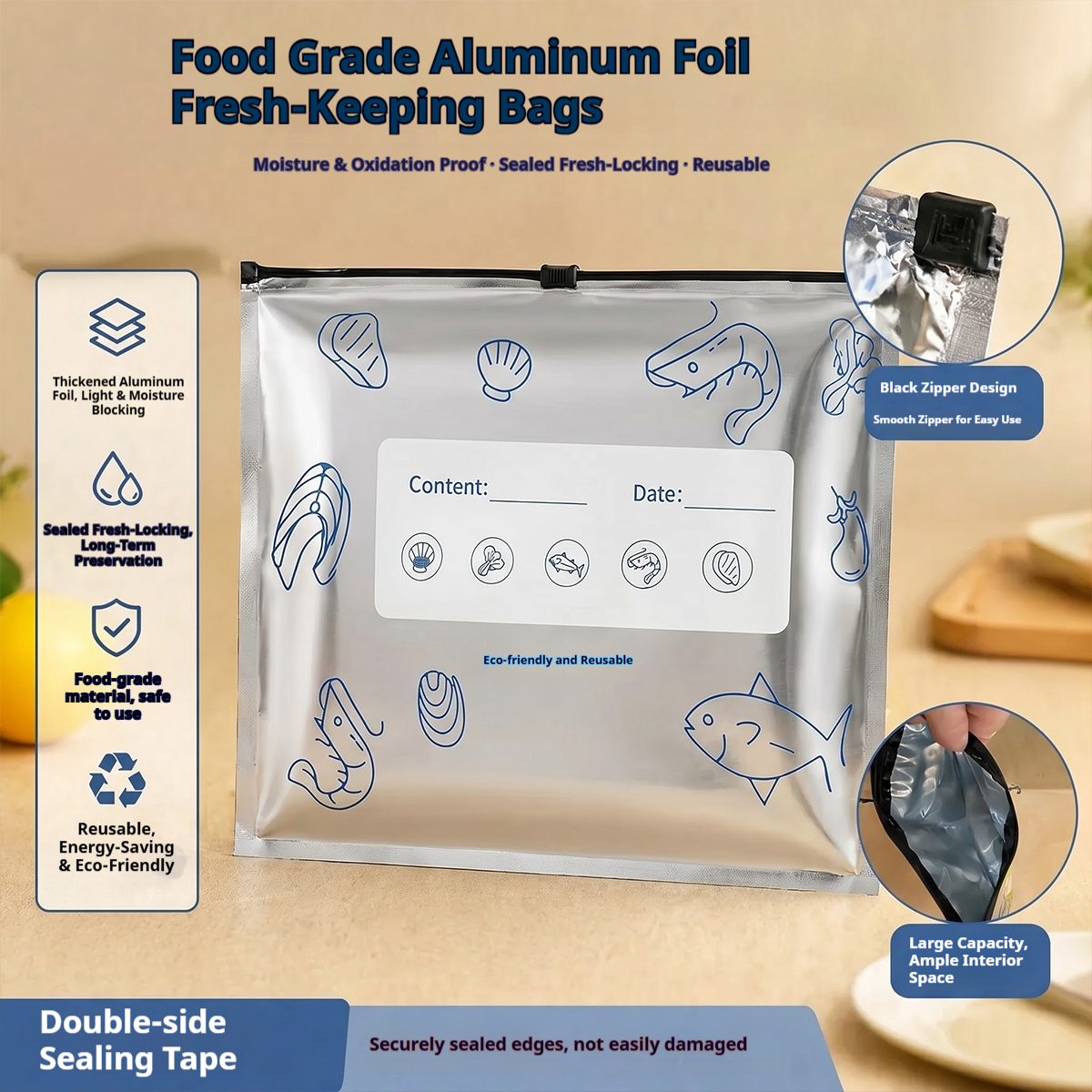60pcs Aluminum Foil Food Seala - Lock And Lock Food Storage recension och pris