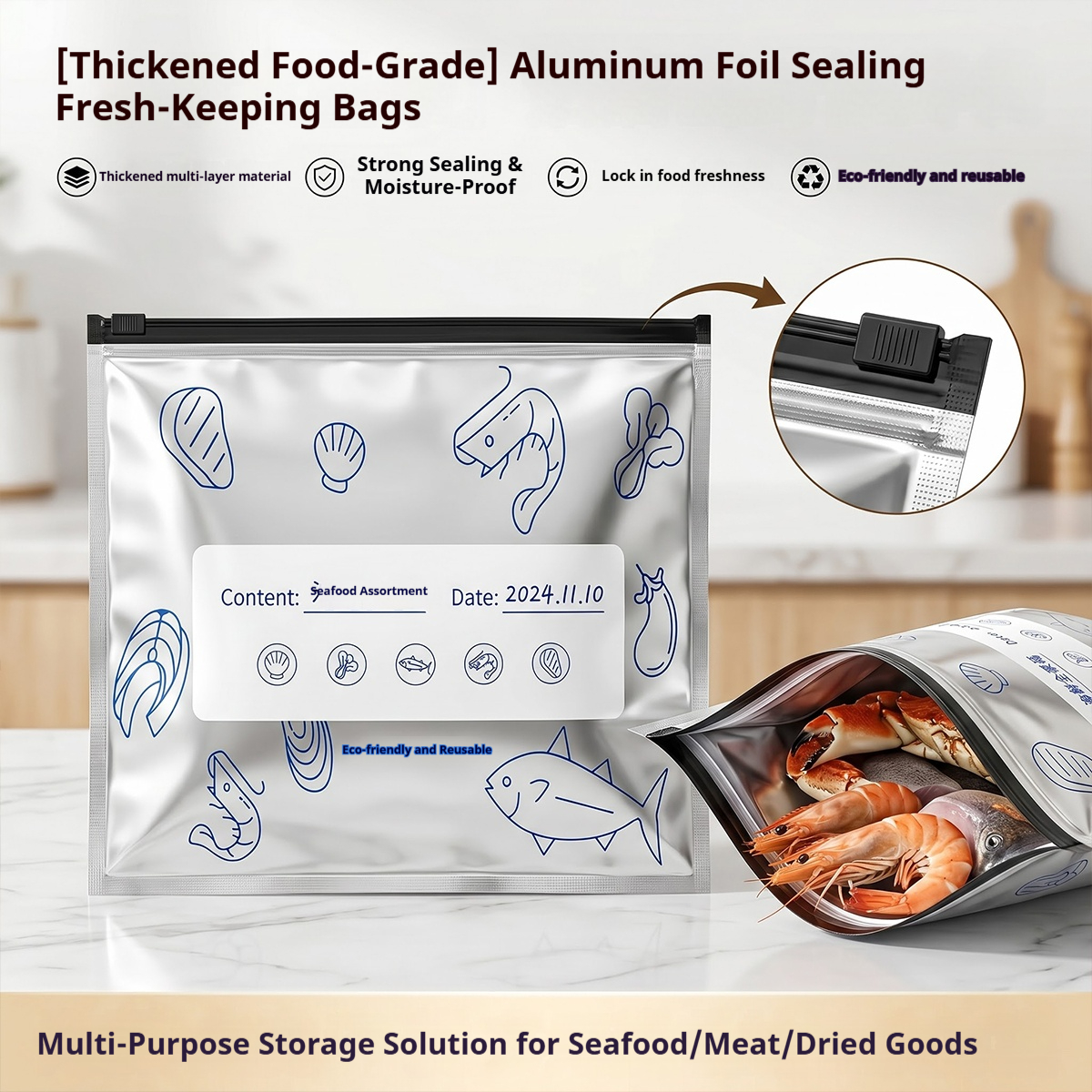 60pcs Aluminum Foil Food Seala - Lock And Lock Food Storage recension och pris