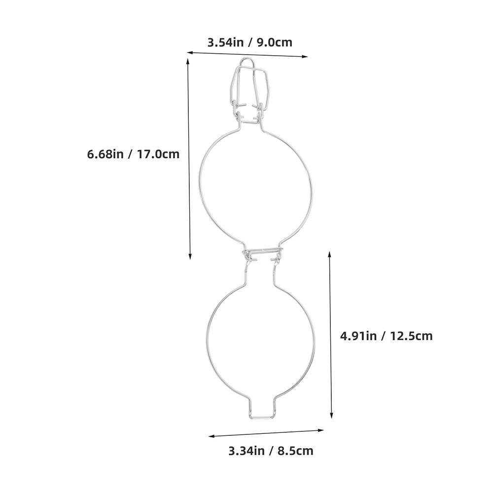 3pcs Stainless Steel Wire Clam - Food Storage Stainless Steel Containers recension och pris
