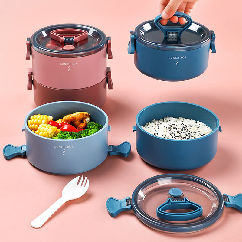 Double Bento Box Student Schoo - Food Storage With Compartments recension och pris
