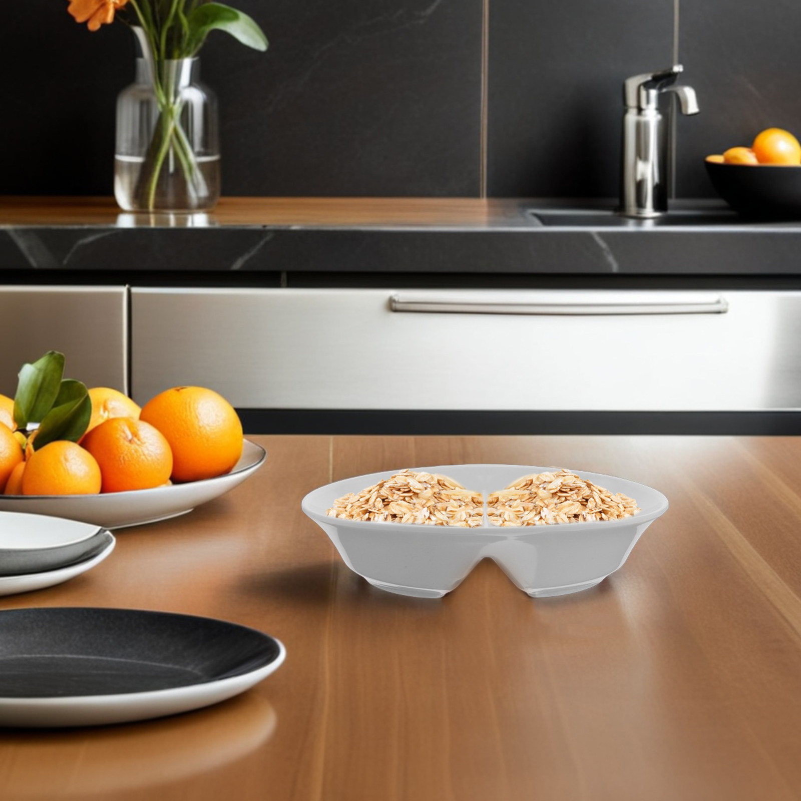 Never Soggy Compartment Bowl U - Food Storage With Compartments recension och pris