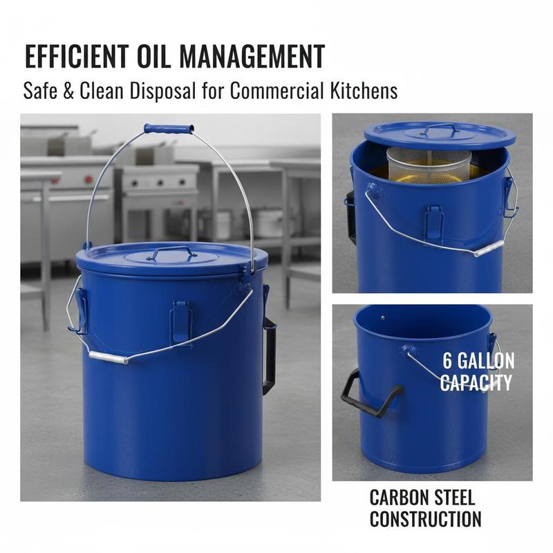 Carbon Steel Oil Storage Pail  - Lock And Lock Food Storage recension och pris