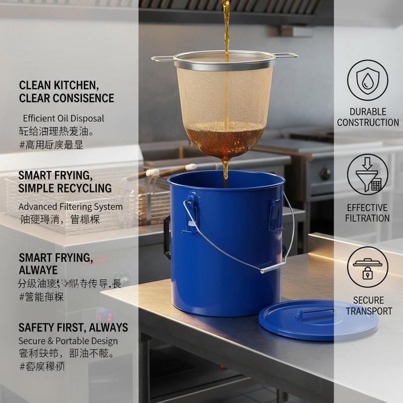Carbon Steel Oil Storage Pail  - Lock And Lock Food Storage recension och pris