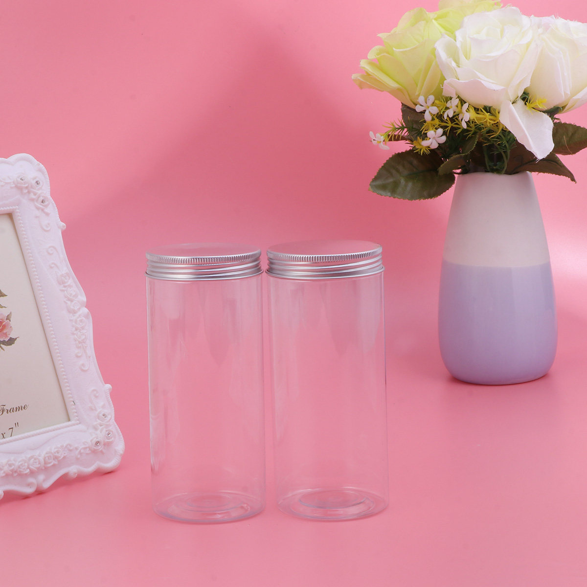 6Pcs Transparent Food Storage  - Food Storage Jars Plastic recension och pris