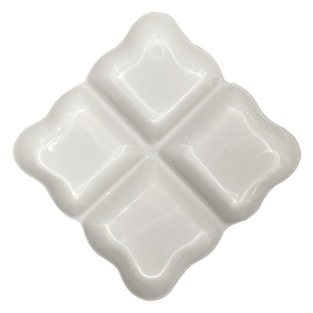 4-Compartment Ceramic Snack Di - Food Storage With Compartments recension och pris