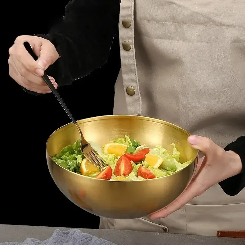 New 20CM Stainless Steel Gold  - Food Storage Heat recension och pris