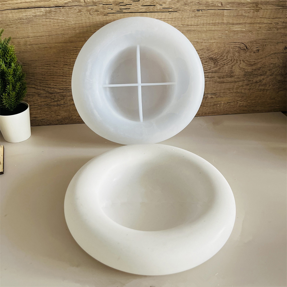 Large Round Dish Concrete Ceme - Food Storage Organiser recension och pris
