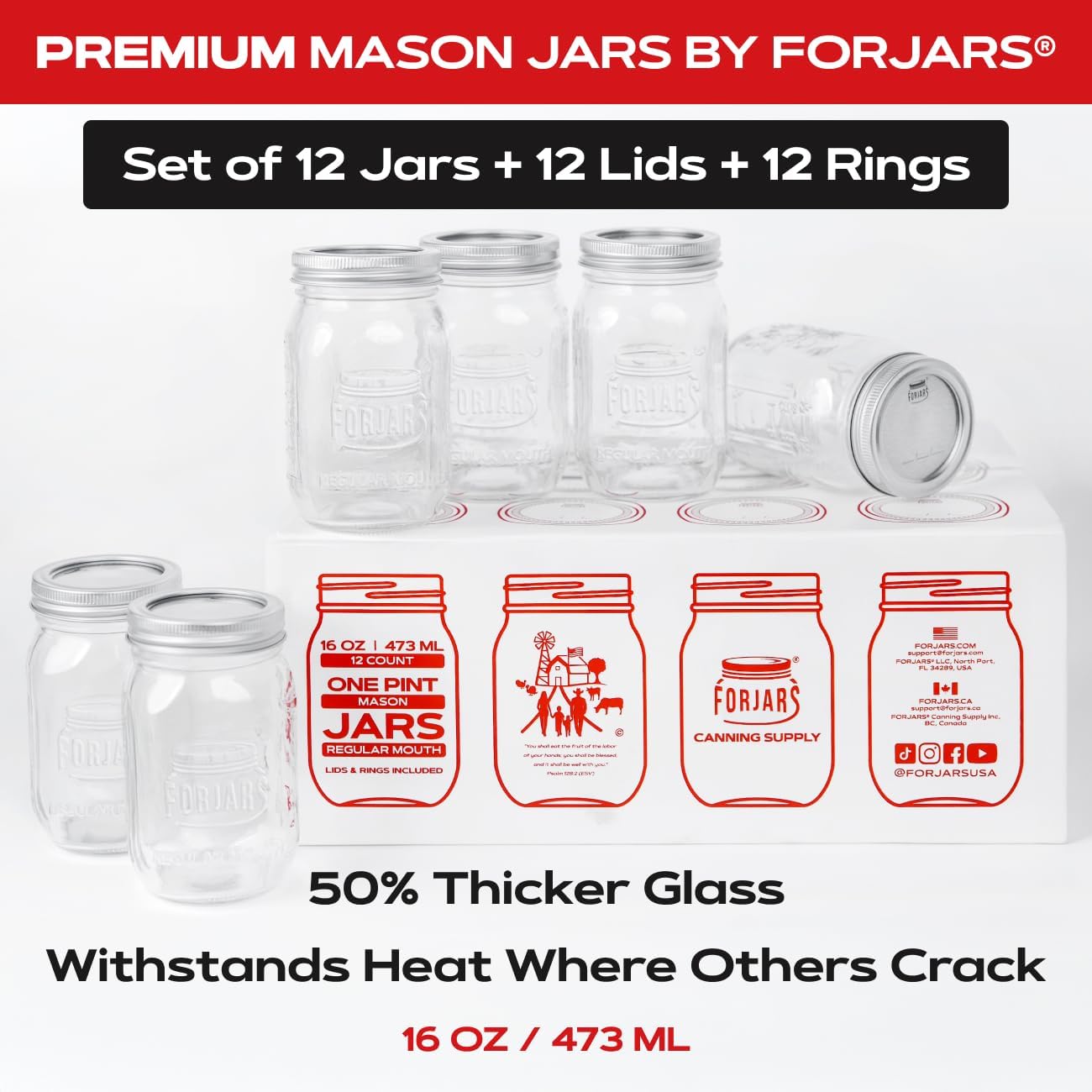 ® Premium    Jars with Lids –  - Food Storage Jars Plastic recension och pris