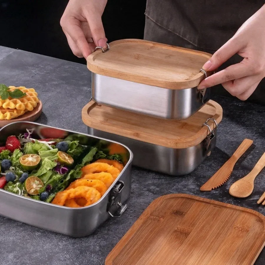 New 304 stainless steel bamboo - Food Storage Time recension och pris