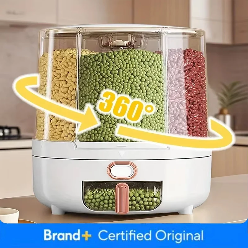 6-Compartment 360° Rotating Ai - Food Storage With Compartments recension och pris