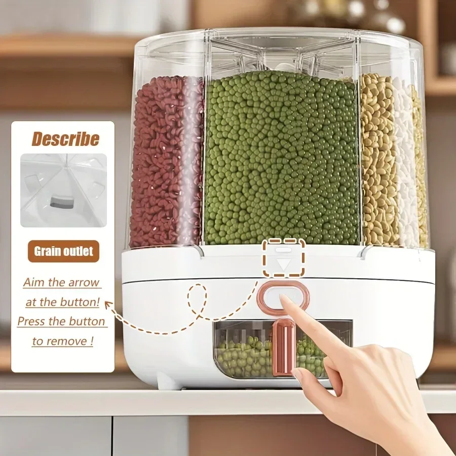 6-Compartment 360° Rotating Ai - Food Storage With Compartments recension och pris