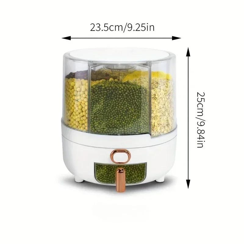 6-Compartment 360° Rotating Ai - Food Storage With Compartments recension och pris