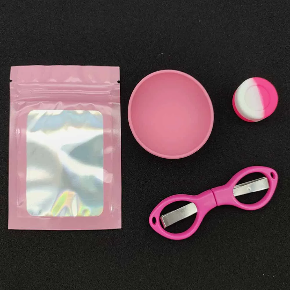 1Set Pink Smoking Kit With Sil - Food Storage Ziploc Bags recension och pris