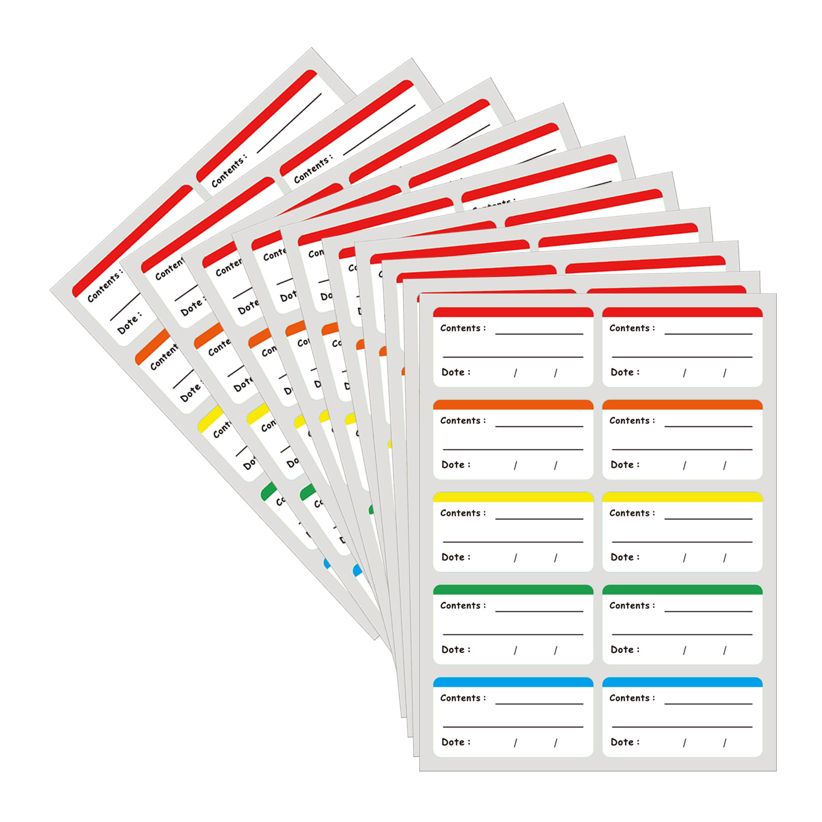100pcs 6*3cm Removable Freezer - Food Storage Jar Labels recension och pris
