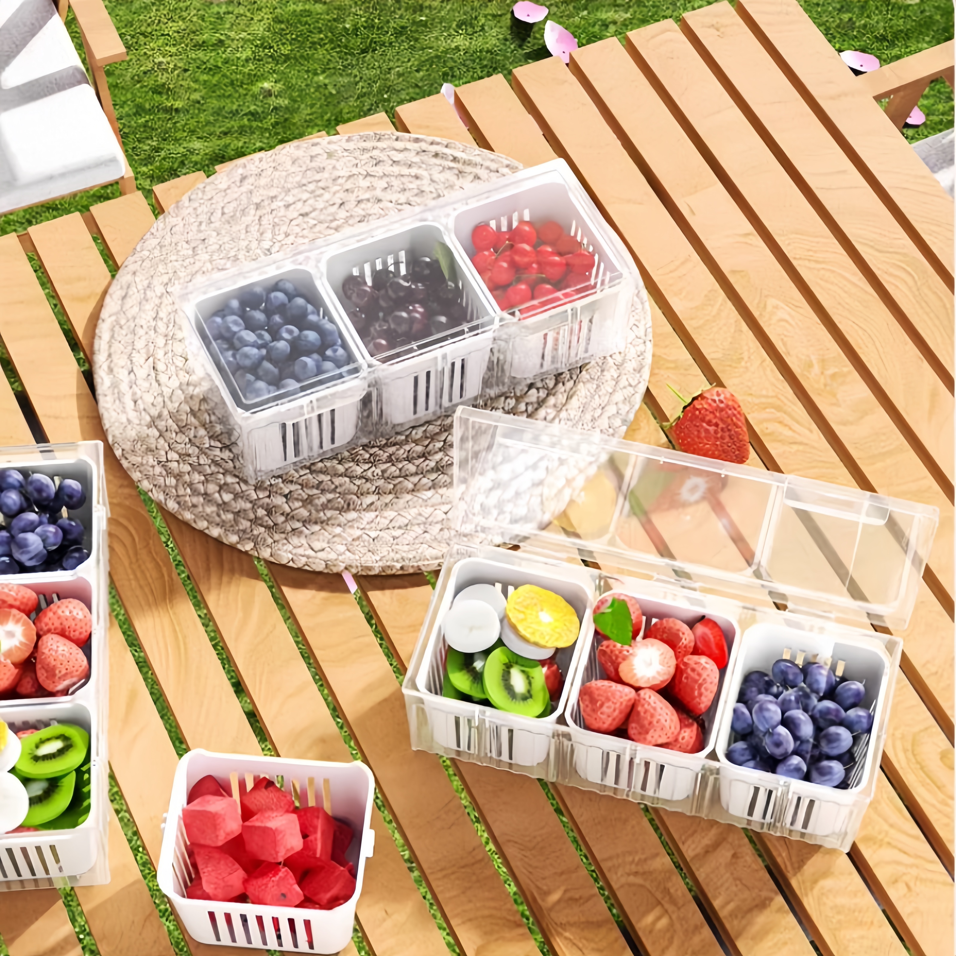 1 set of kitchen refrigerator  - Food Storage With Compartments recension och pris