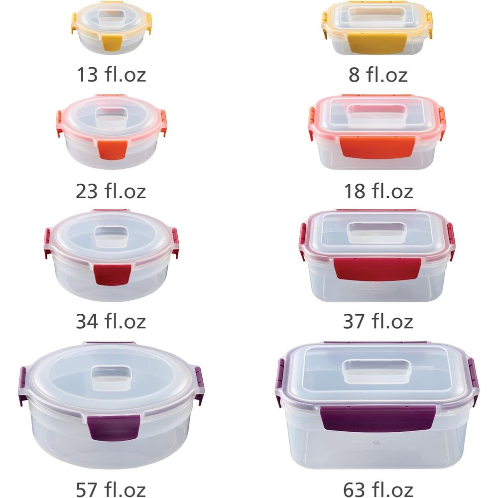 16-piece Plastic BPA Free Food - Food Storage And Container recension och pris