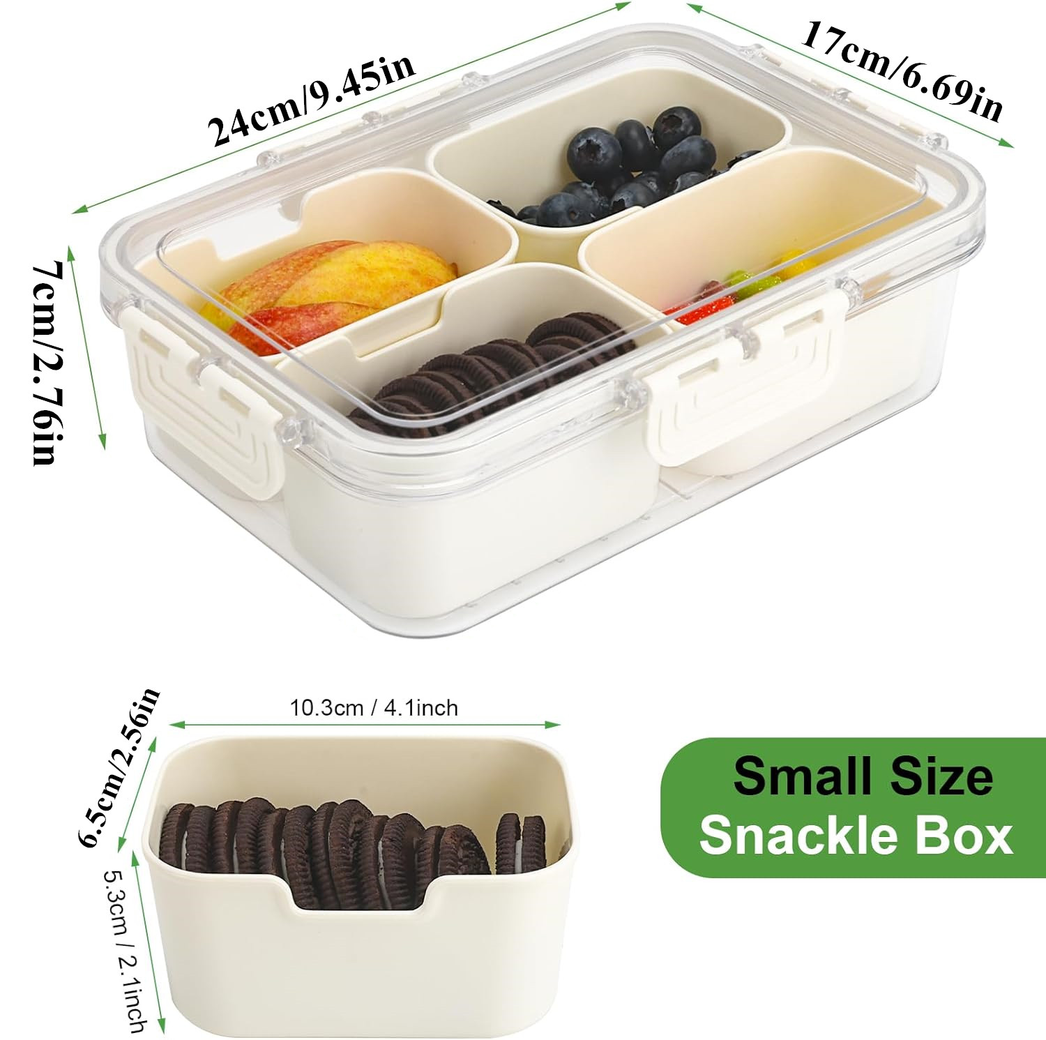 Portable food storage box, sna - Food Storage With Compartments recension och pris