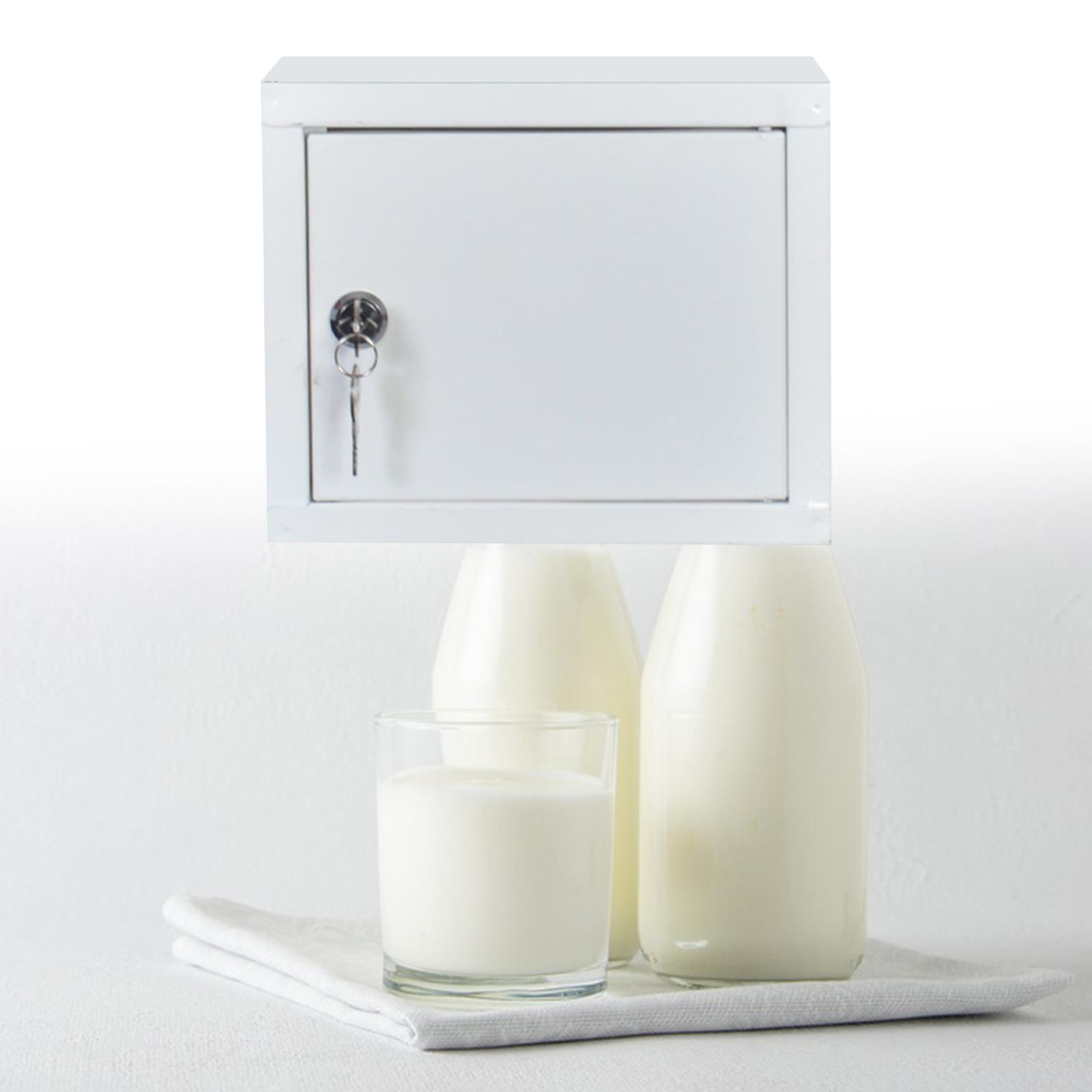 Wall Mounted Milk Case with Lo - Food Storage Lock Box recension och pris