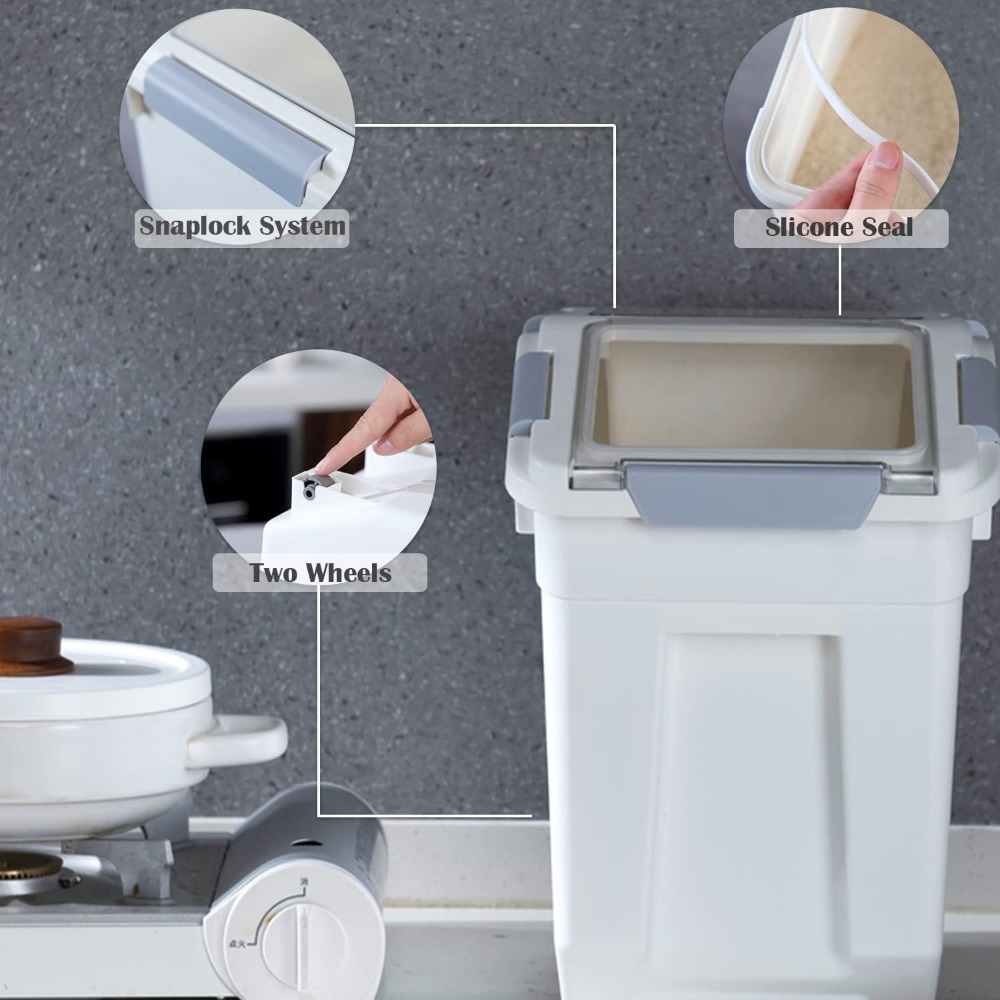 33 Liter / 50 lbs Rice Storage - Food Storage And Container recension och pris
