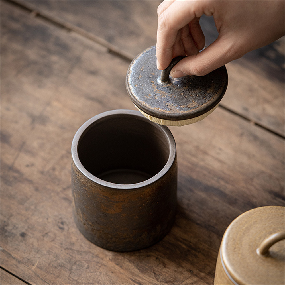 Ceramic Tea Caddy Sealed Jar S - Food Storage Organiser recension och pris