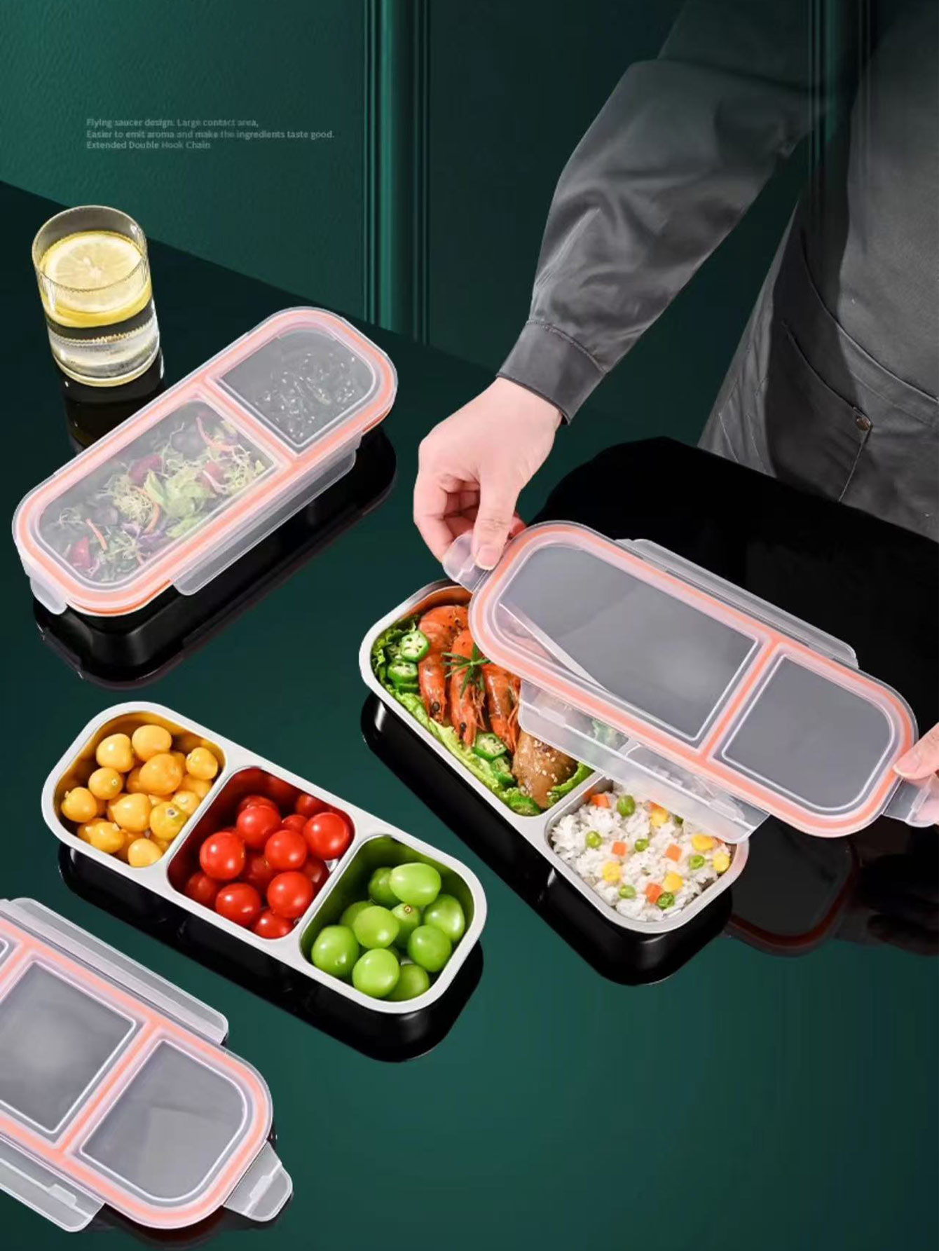 Stainless Steel Light Food Min - Food Storage With Compartments recension och pris