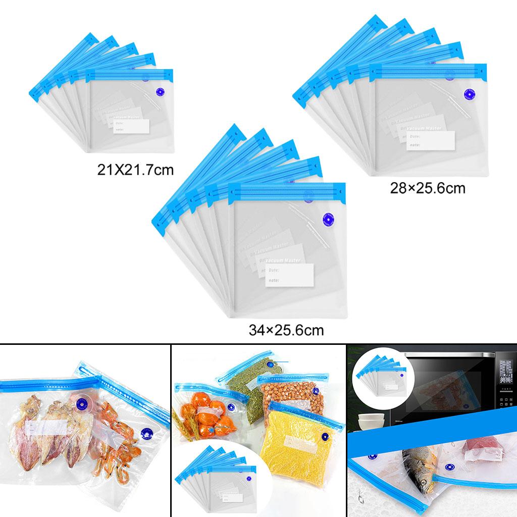5Pieces Reusable Vacuum Food S - Food Storage Bags Reusable recension och pris