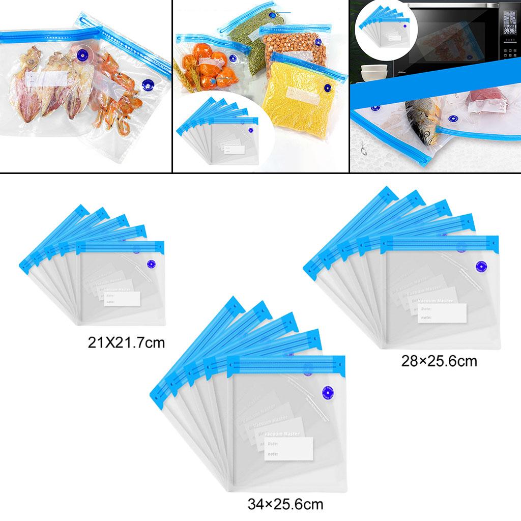 5Pieces Reusable Vacuum Food S - Food Storage Bags Reusable recension och pris